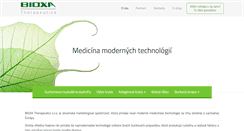 Desktop Screenshot of bioxa.sk